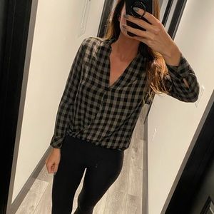 NWOT plaid top